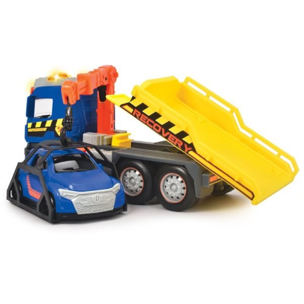 Camion De Tractare Dickie Toys Mercedes Recovery Cu Masinuta - Imagine 6