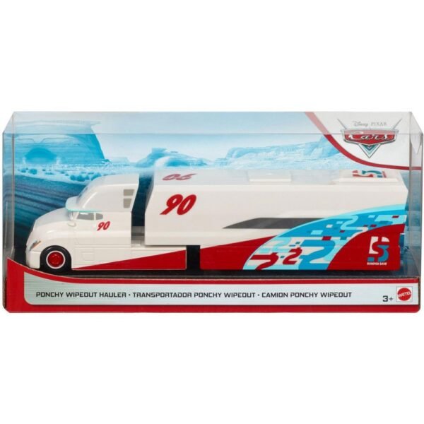 Camion Disney Cars By Mattel Ponchy Wipeout Hauler Din Metal - Imagine 4