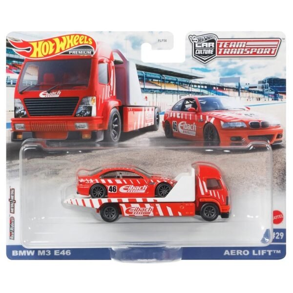 Camion Hot Wheels By Mattel Car Culture Aero Lift Cu Masina Bmw M3 E46 - Imagine 2