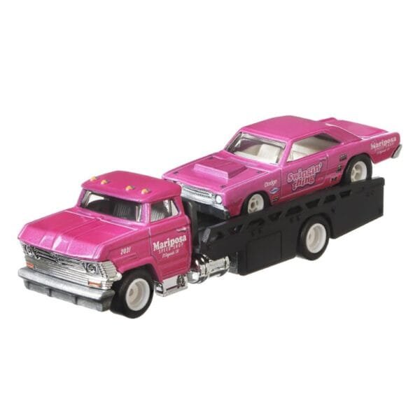 Camion Hot Wheels By Mattel Car Culture Horizon Hauler Cu Masina Dodge Dart - Imagine 3