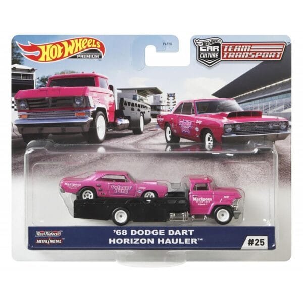 Camion Hot Wheels By Mattel Car Culture Horizon Hauler Cu Masina Dodge Dart - Imagine 6