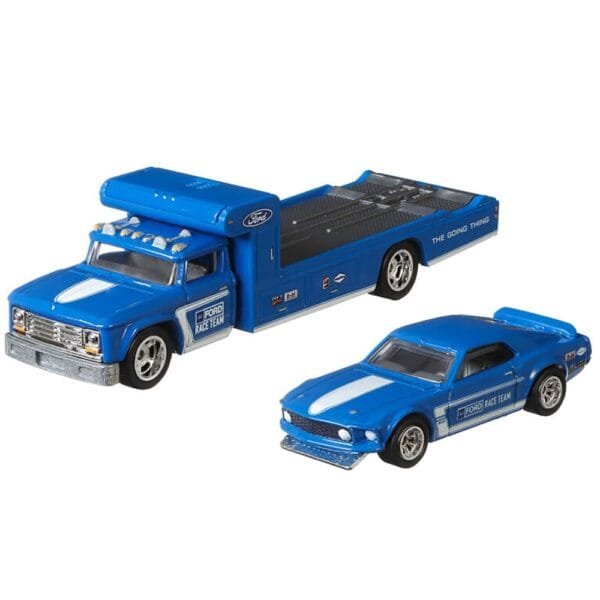 Camion Hot Wheels By Mattel Car Culture Retro Rig Cu Masina Ford Mustang Boss 302