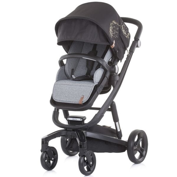Carucior Chipolino Electra 3 In 1 Gold Cu Cadru Negru - Imagine 3