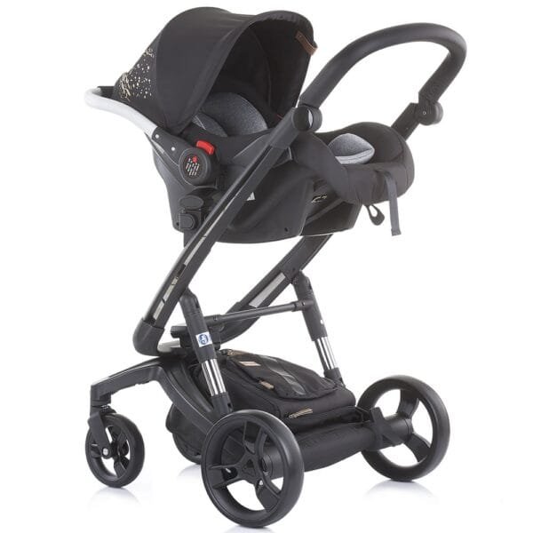 Carucior Chipolino Electra 3 In 1 Gold Cu Cadru Negru - Imagine 5