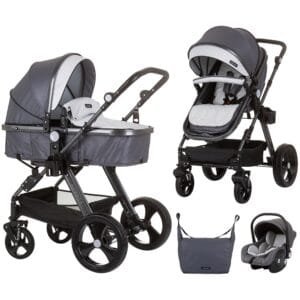 Carucior Chipolino Havana 3 In 1 Silver Grey