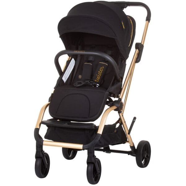 Carucior Chipolino Twister Ebony Cu Sezut Rotativ