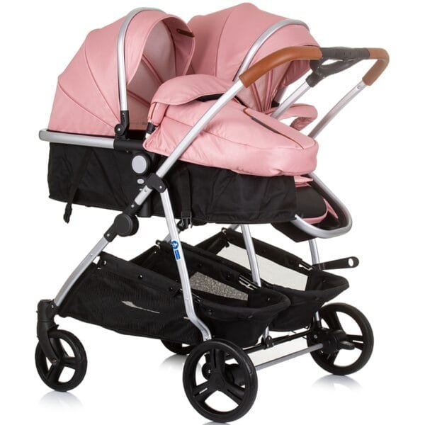 Carucior Gemeni Chipolino Duo Smart 2 In 1 Flamingo - Imagine 2