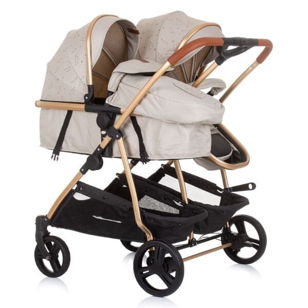Carucior Gemeni Chipolino Duo Smart 2 In 1 Sand - Imagine 2