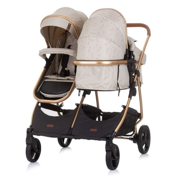 Carucior Gemeni Chipolino Duo Smart 2 In 1 Sand - Imagine 5