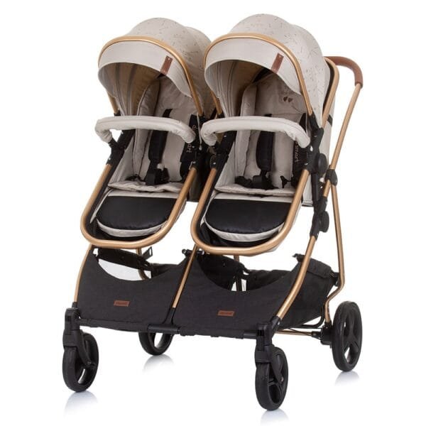 Carucior Gemeni Chipolino Duo Smart 2 In 1 Sand - Imagine 6