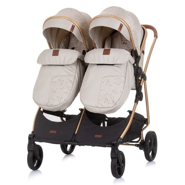 Carucior Gemeni Chipolino Duo Smart 2 In 1 Sand - Imagine 7