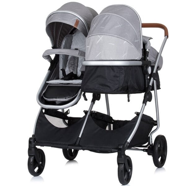 Carucior Gemeni Chipolino Duo Smart 3 In 1 Anthracite - Imagine 12
