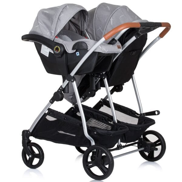 Carucior Gemeni Chipolino Duo Smart 3 In 1 Anthracite - Imagine 19