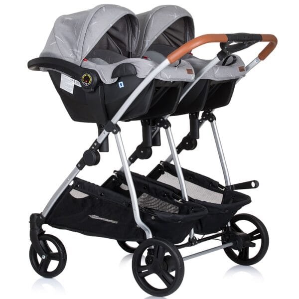 Carucior Gemeni Chipolino Duo Smart 3 In 1 Anthracite - Imagine 4
