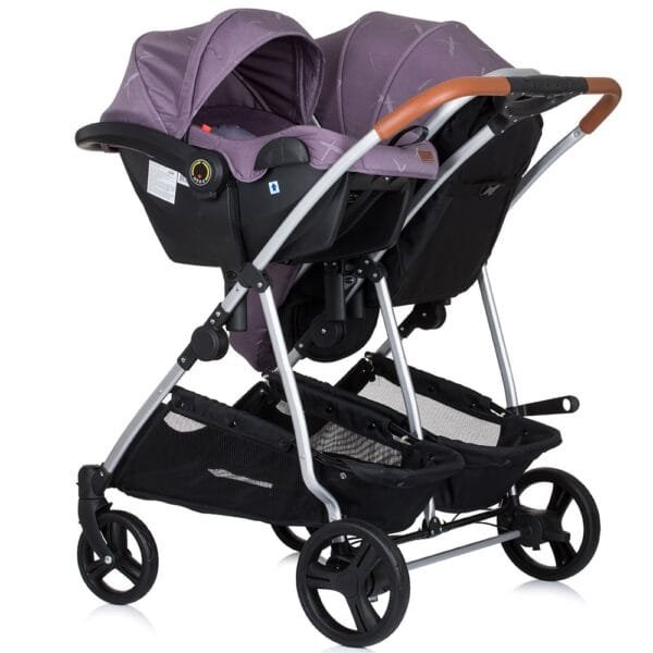 Carucior Gemeni Chipolino Duo Smart 3 In 1 Lilac - Imagine 19
