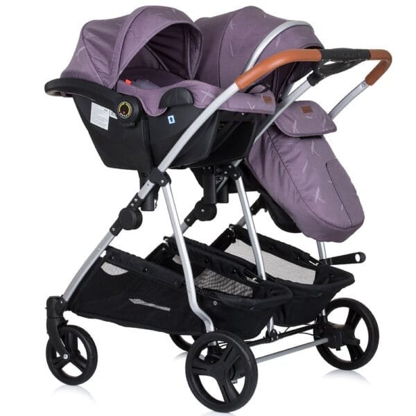 Carucior Gemeni Chipolino Duo Smart 3 In 1 Lilac - Imagine 20