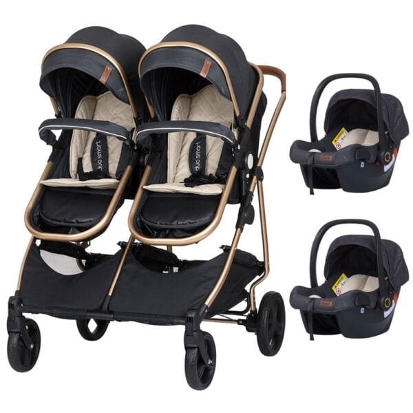 Carucior Gemeni Chipolino Duo Smart 3 In 1 Raven
