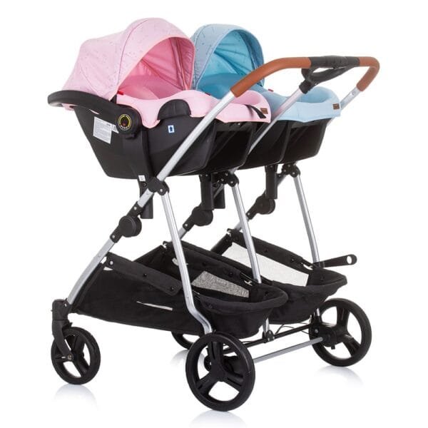 Carucior Gemeni Chipolino Duo Smart 3 In 1 Rose Water Sky - Imagine 10