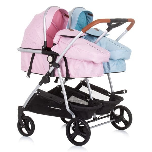 Carucior Gemeni Chipolino Duo Smart 3 In 1 Rose Water Sky - Imagine 2