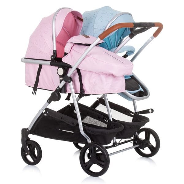 Carucior Gemeni Chipolino Duo Smart 3 In 1 Rose Water Sky - Imagine 3