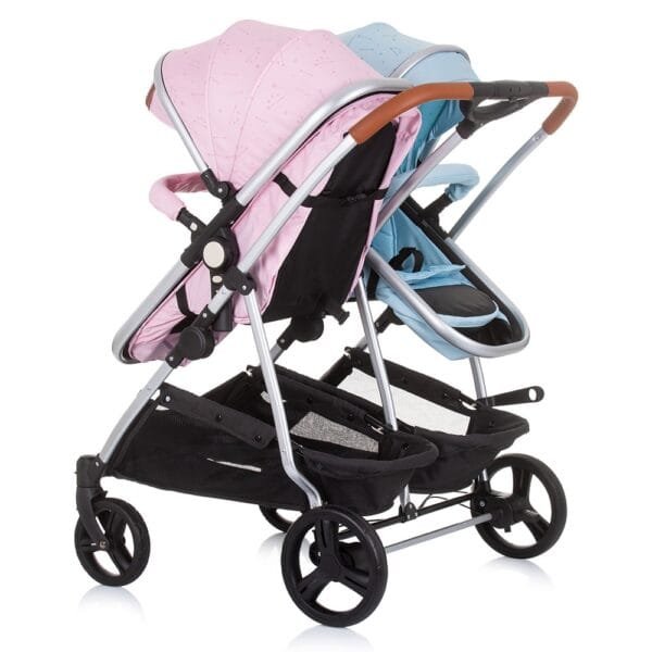 Carucior Gemeni Chipolino Duo Smart 3 In 1 Rose Water Sky - Imagine 4