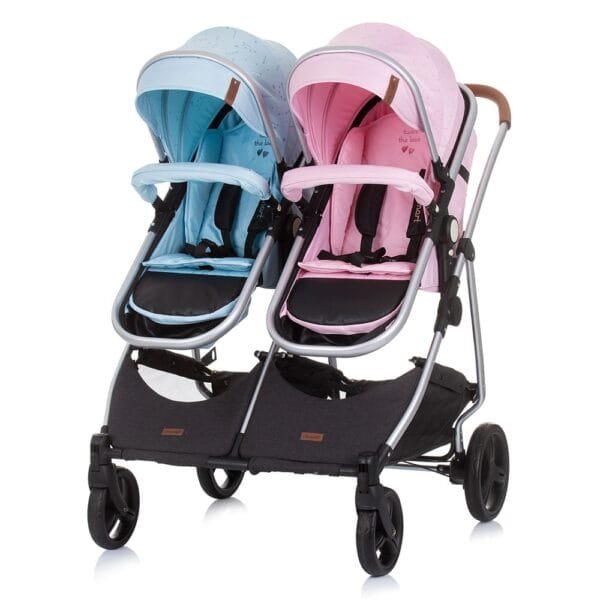 Carucior Gemeni Chipolino Duo Smart 3 In 1 Rose Water Sky - Imagine 7