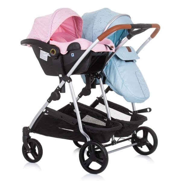 Carucior Gemeni Chipolino Duo Smart 3 In 1 Rose Water Sky - Imagine 9