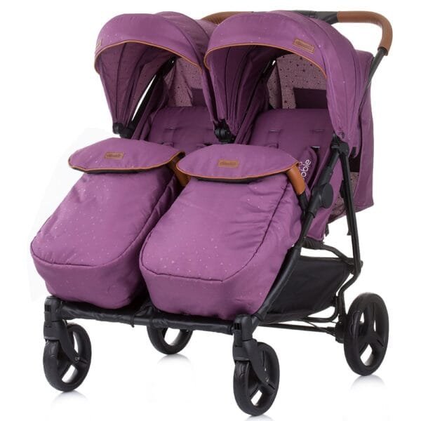 Carucior Gemeni Chipolino Passo Doble Lilac - Imagine 2