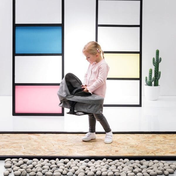 Carucior Pentru Papusi Smoby Cybex Corolle Gri - Imagine 18