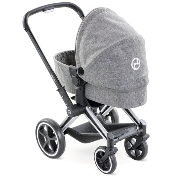 Carucior Pentru Papusi Smoby Cybex Corolle Gri - Imagine 6
