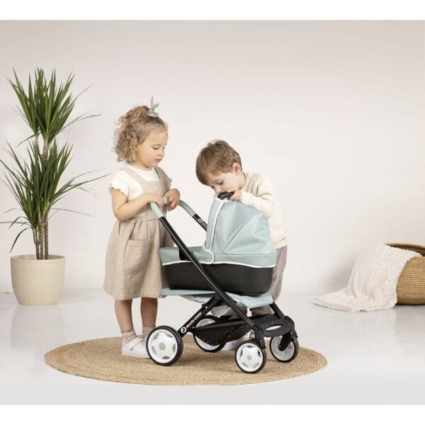 Carucior Pentru Papusi Smoby Maxi Cosi 3 In 1 Albastru - Imagine 5