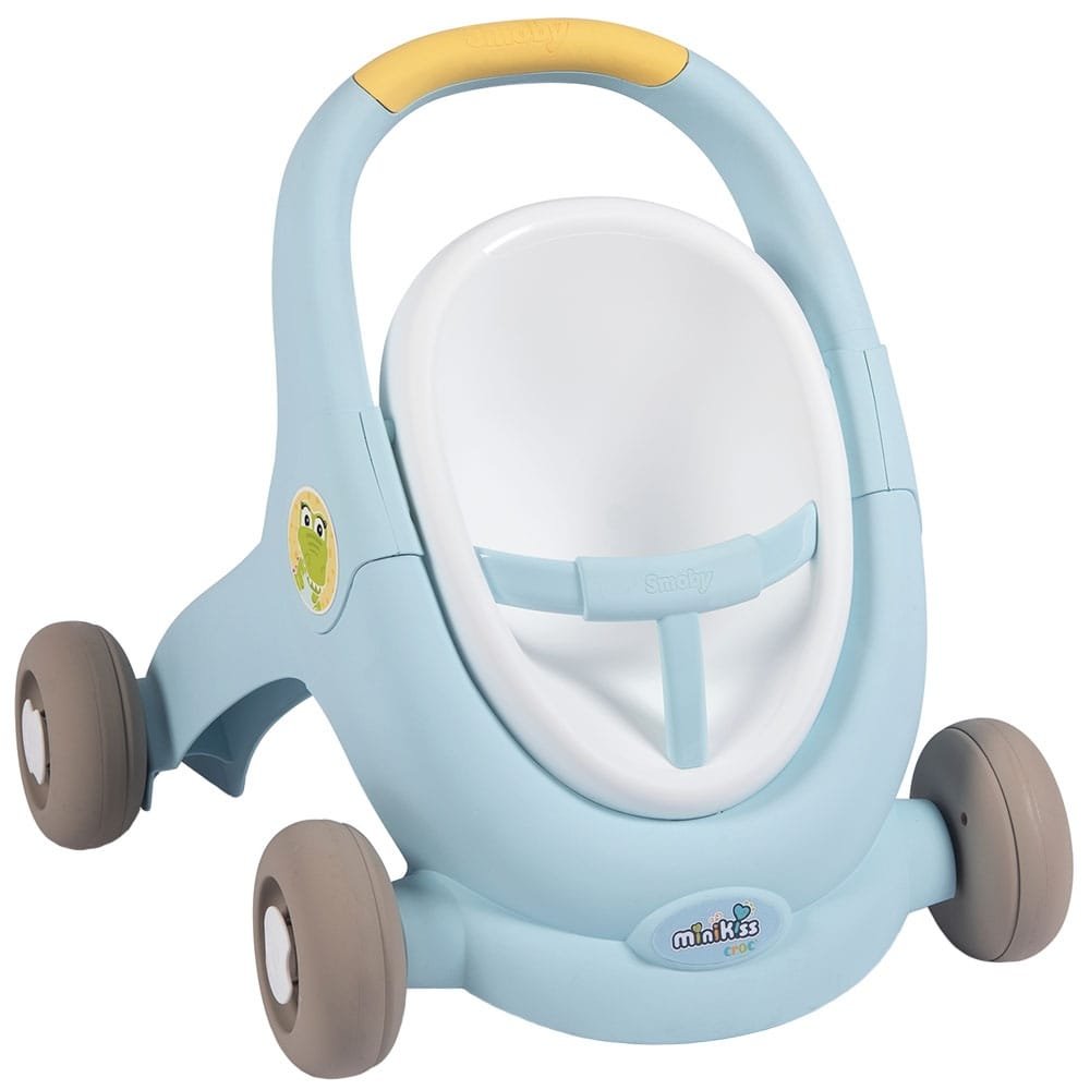 Carucior Pentru Papusi Smoby Minikiss Croc 3 In 1 Albastru 2 Carucior Pentru Papusi Smoby Minikiss Croc 3 In 1 Albastru