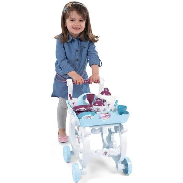 Carucior Servire Ceai Smoby Frozen 2 Xl Cu 17 Accesorii - Imagine 4