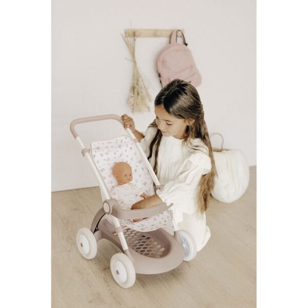 Carucior Sport Pentru Papusi Smoby Baby Nurse Poussette Crem - Imagine 4