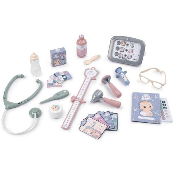 Centru De Ingrijire Pentru Papusi Smoby Baby Care Center Albastru Cu Accesorii - Imagine 3