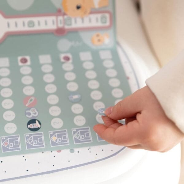Centru De Ingrijire Pentru Papusi Smoby Baby Care Center Albastru Cu Accesorii - Imagine 4