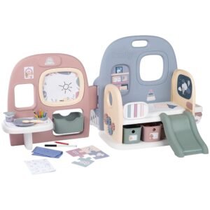 Centru De Ingrijire Pentru Papusi Smoby Baby Care Childcare Center Albastru Roz Cu Accesorii 1 1 I Best Buy Babys