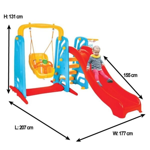 Centru De Joaca Pilsan Cute Slide And Swing Set - Imagine 4