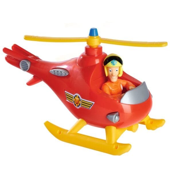 Elicopter Simba Fireman Sam Wallaby Cu Figurina Tom