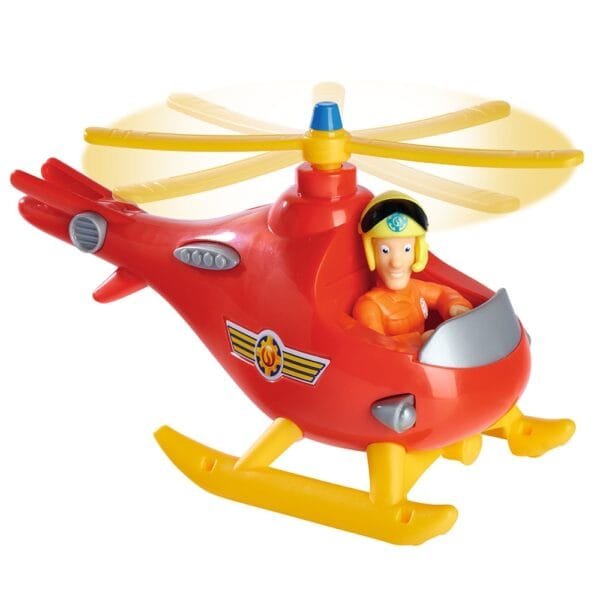 Elicopter Simba Fireman Sam Wallaby Cu Figurina Tom - Imagine 2