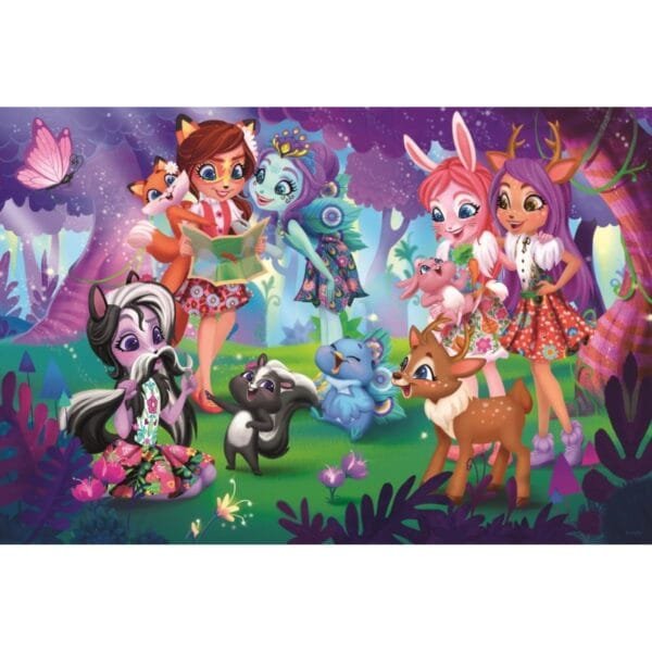 Puzzle Trefl Enchantimals, Distractie Cu Prietenii 100 Piese - Imagine 3