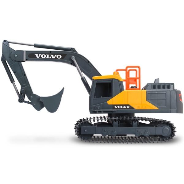 Excavator Dickie Toys Volvo Mining Excavator 60 Cm Cu Telecomanda, Lumini Si Sunete Gri - Imagine 3