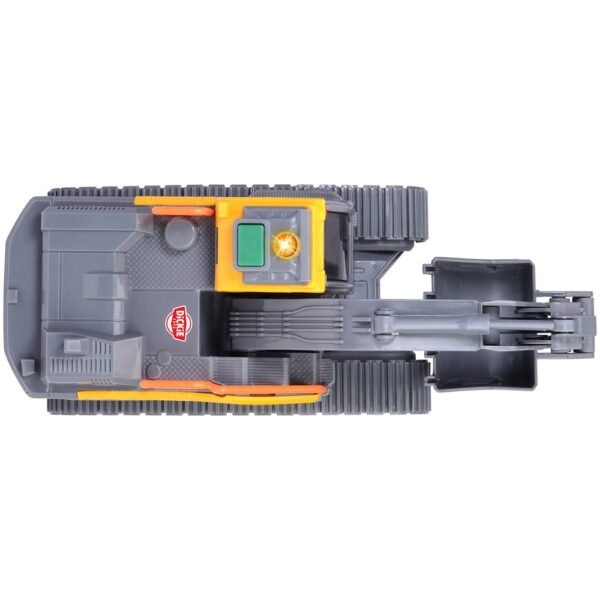Excavator Dickie Toys Volvo Tracked Excavator 23 Cm Cu Lumini Si Sunete - Imagine 4