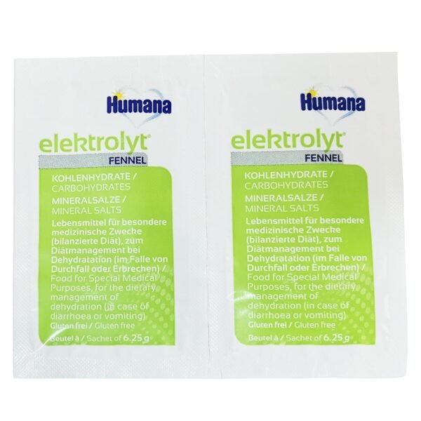 Humana Elektrolyt Fenicul De La Nastere Folie Cu 2 Plicuri * 6,25 G