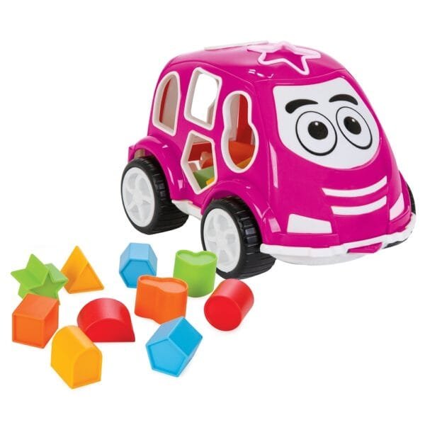 Jucarie Cu Sortator Pilsan Car Pink