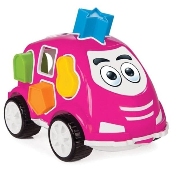 Jucarie Cu Sortator Pilsan Car Pink - Imagine 2