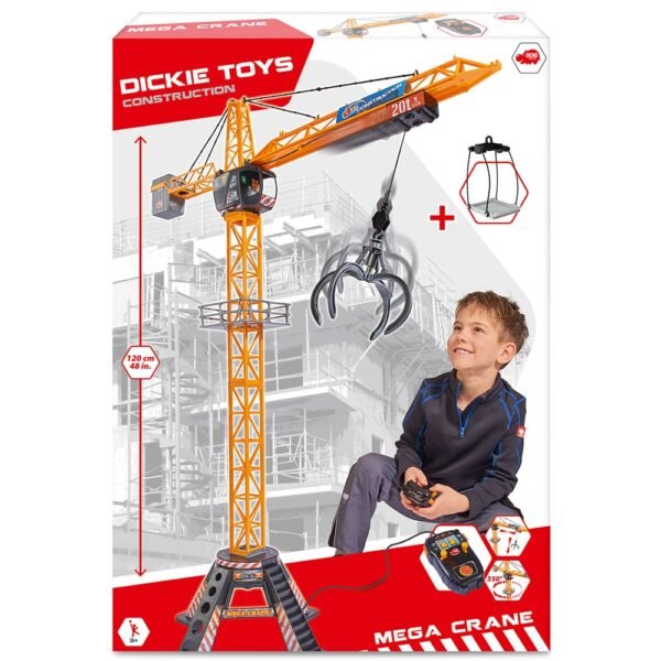 Jucarie Dickie Toys Macara Mega Crane Cu Telecomanda - Imagine 8