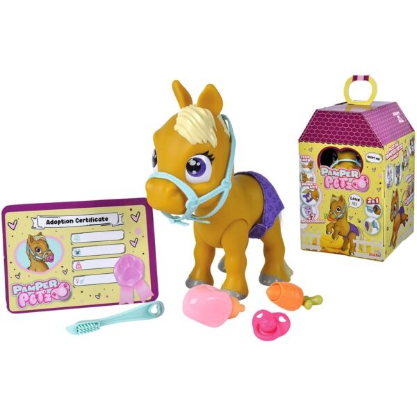 Jucarie Simba Pamper Petz Pony 24 Cm Cu Accesorii