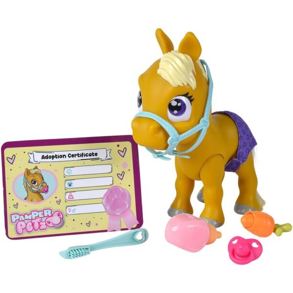 Jucarie Simba Pamper Petz Pony 24 Cm Cu Accesorii - Imagine 3