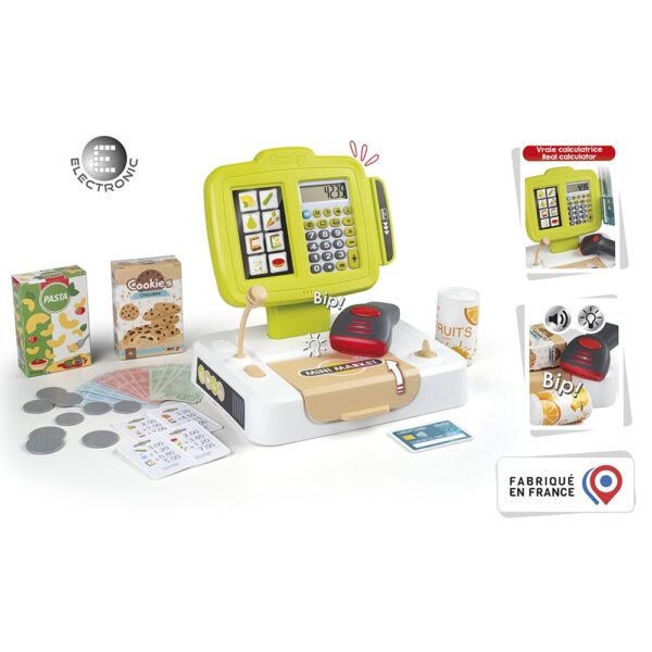 Jucarie Smoby Casa De Marcat Small Cash Register Verde - Imagine 2